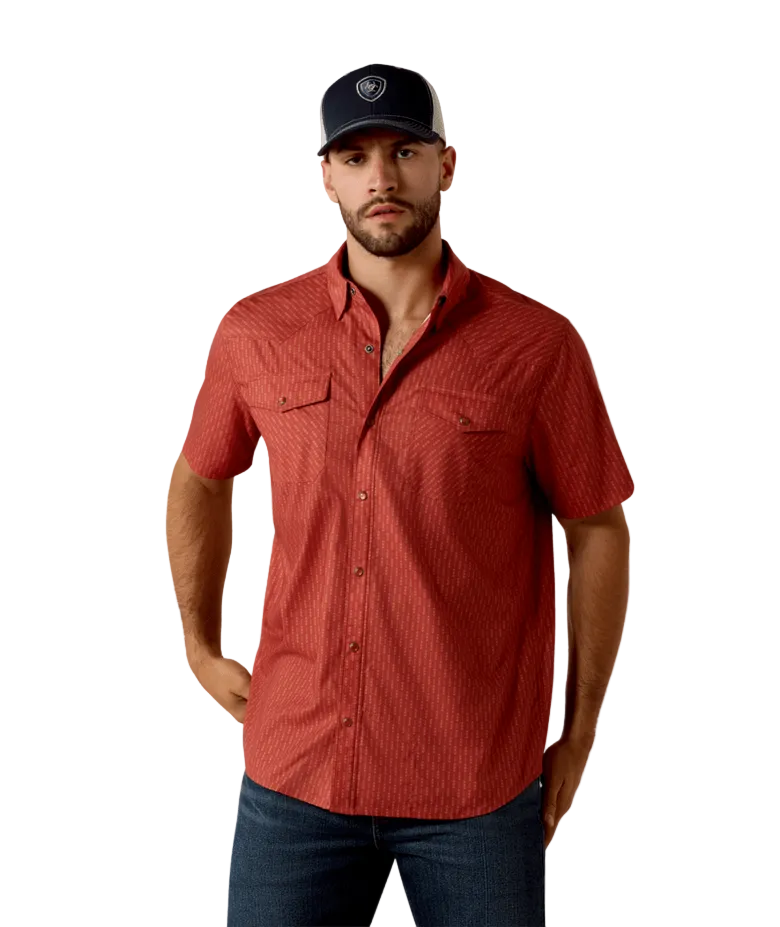 Printed VentTEK Western Fitted Snap Shirt