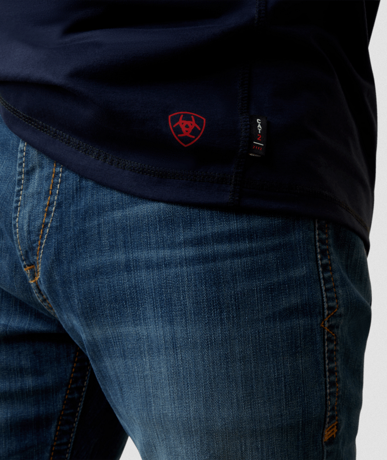 FR Combat Stretch Patriot 1/4 Zip Work Shirt