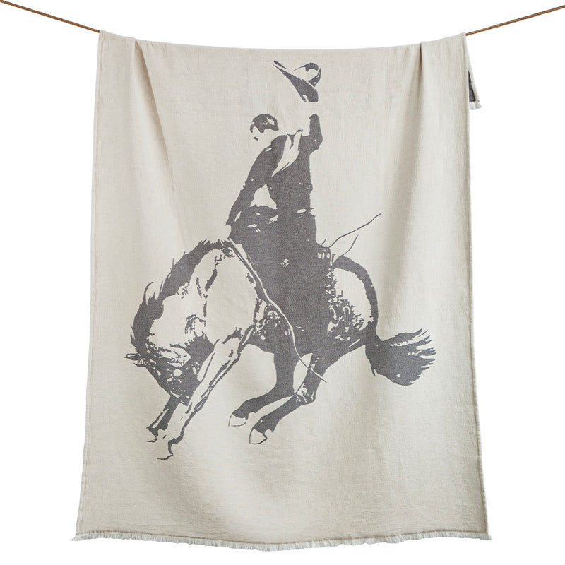 Bucking Bronco Chenille Jacquard