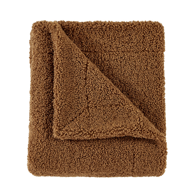 Teddy Throw Blanket - Umber