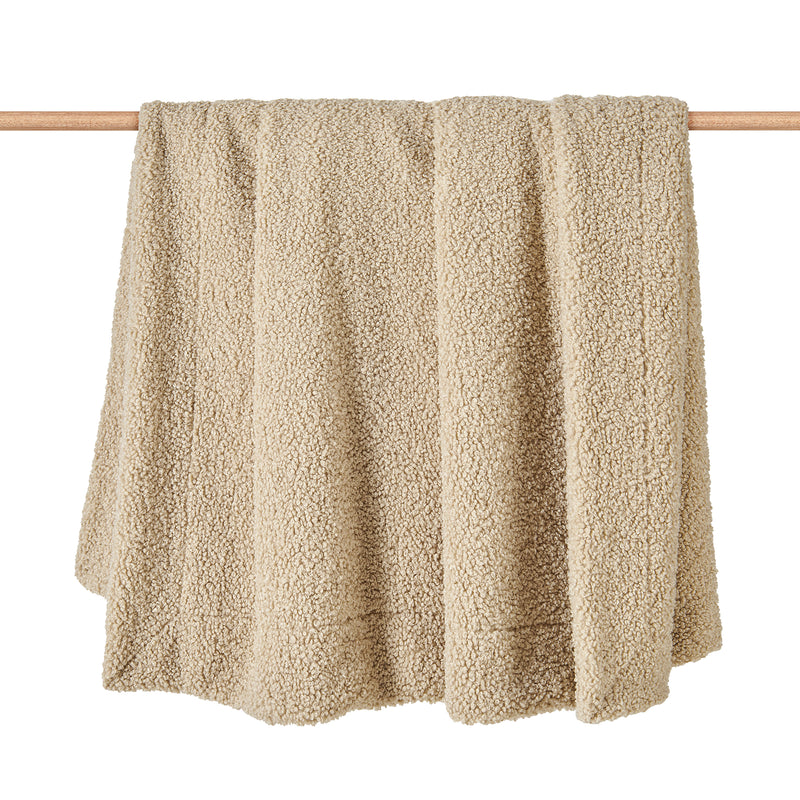 Teddy Throw Blanket - Cream