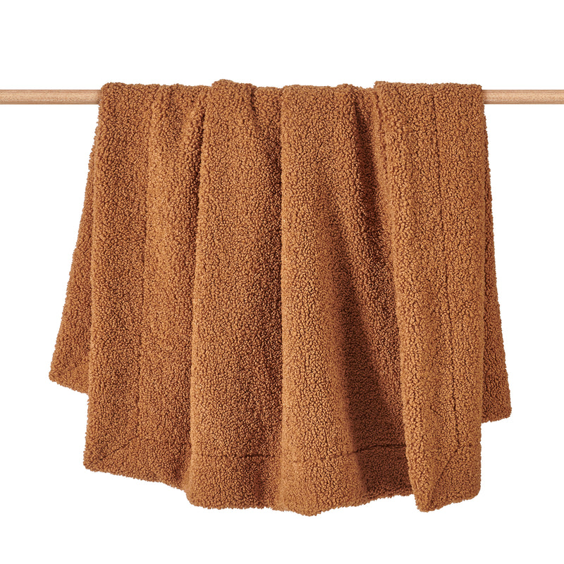 Teddy Throw Blanket - Caramel