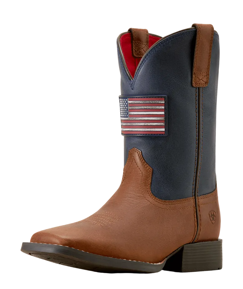YTH Freedom Rider Wide Square Toe Western Boot