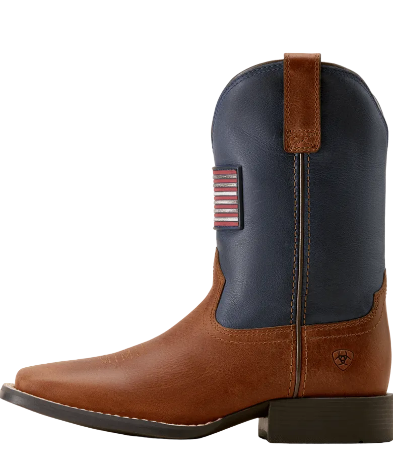 YTH Freedom Rider Wide Square Toe Western Boot