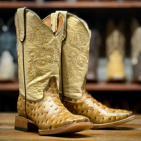 200785 Kids Ostrich Orix Print Boot