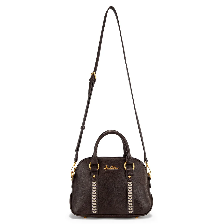 Montana West Whipstitch Dome Satchel Bag