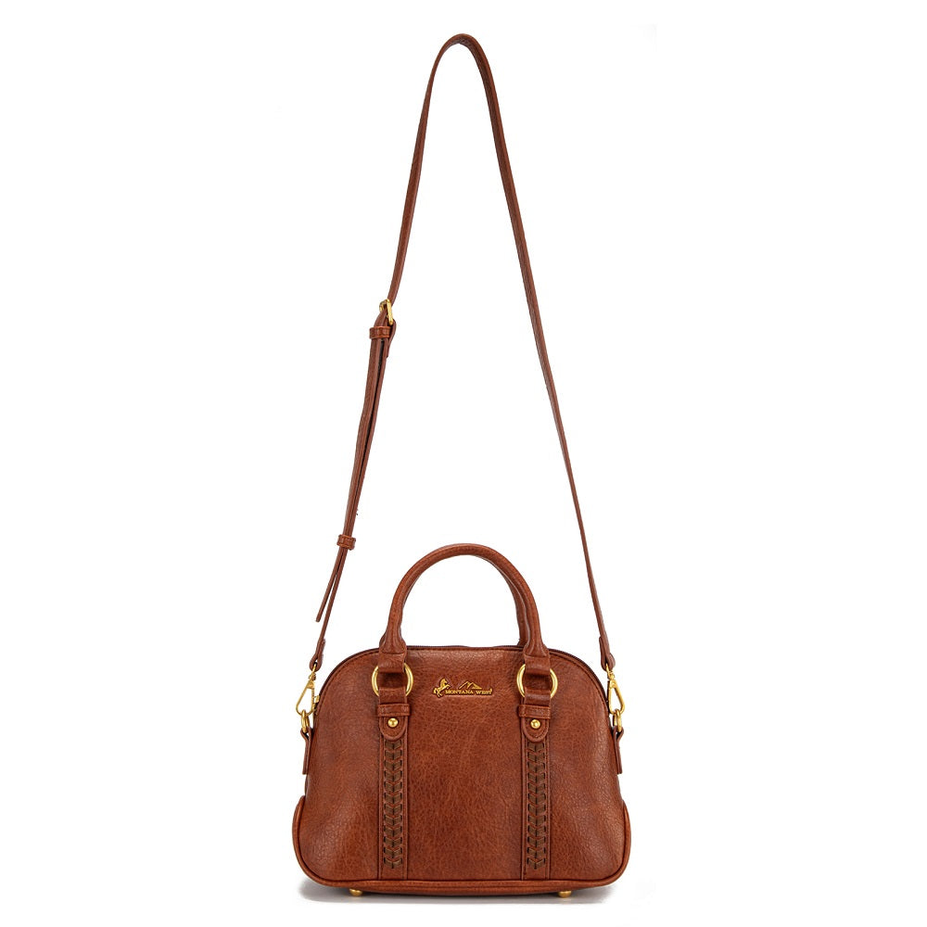 Montana West Whipstitch Dome Satchel Bag