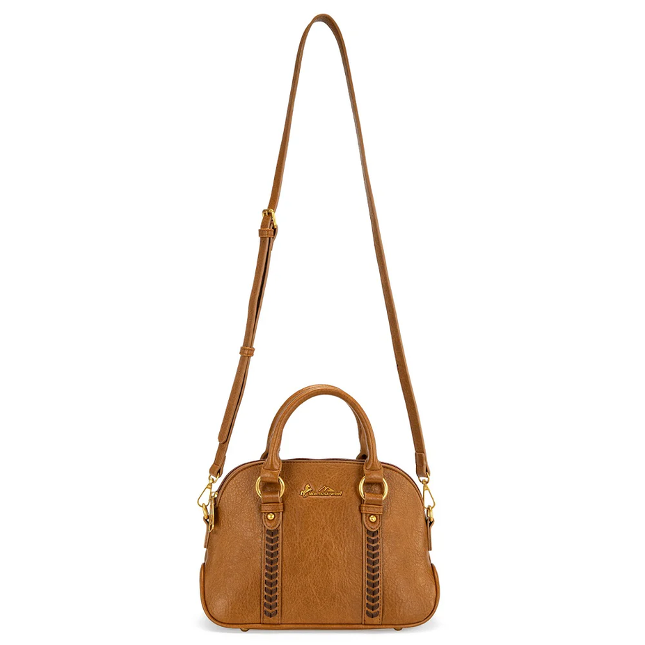 Montana West Whipstitch Dome Satchel Bag
