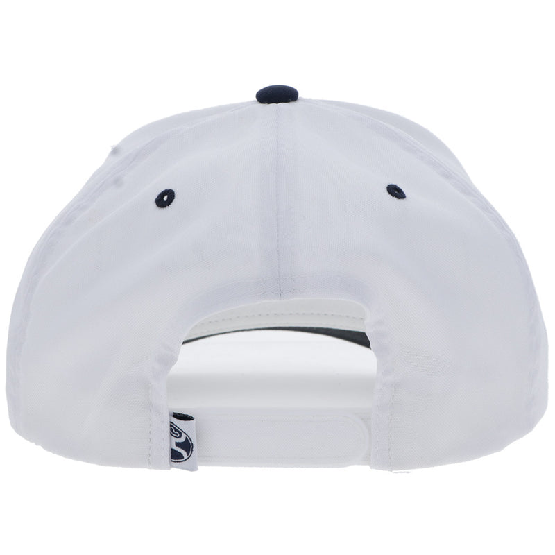 Hooey OG White & Navy Snapback Hat | High Profile 5-Panel Curved