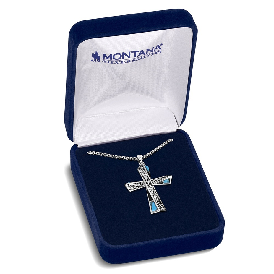 Still Waters Turquoise Cross Necklace