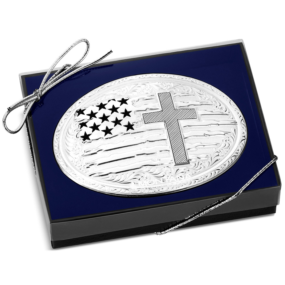 Land of the Free American Made Buckle