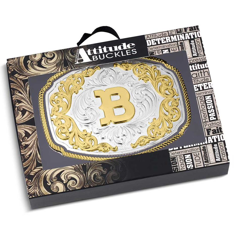 Western Initial Buckle - Style B