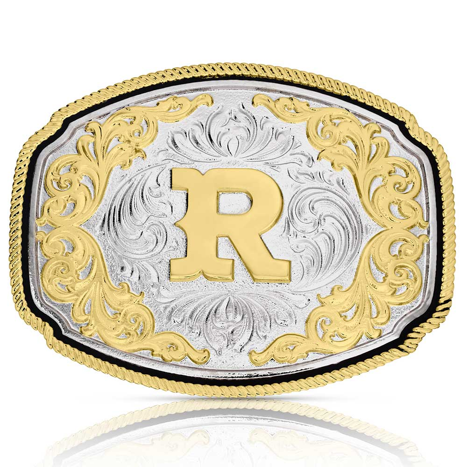 Western Initial Buckle - style R