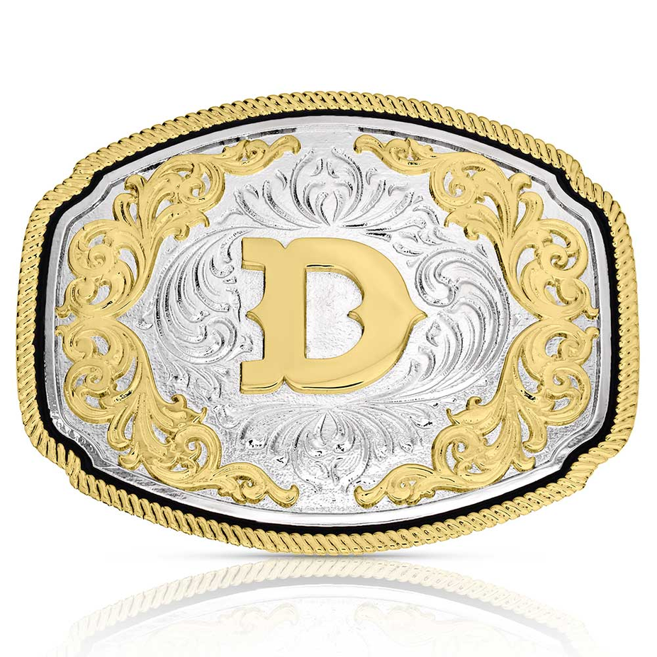 Western Initial Buckle - Style D