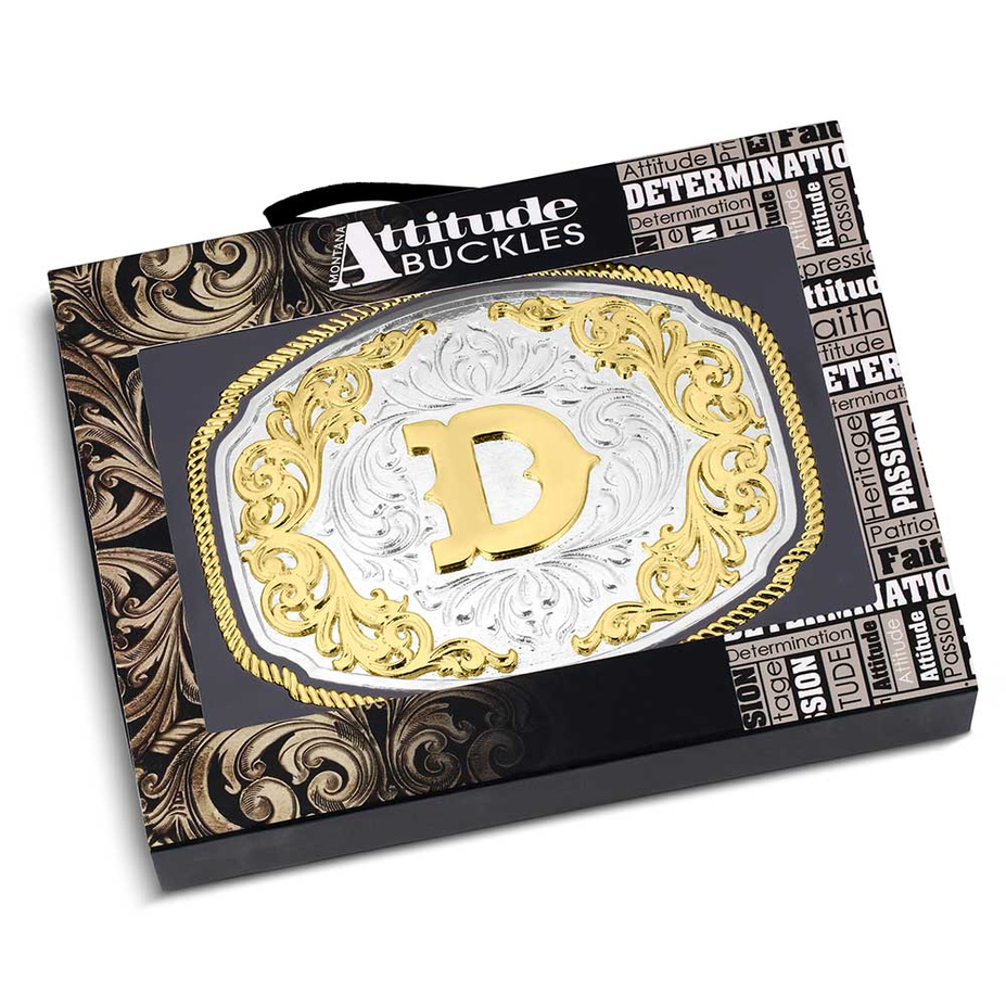 Western Initial Buckle - Style D