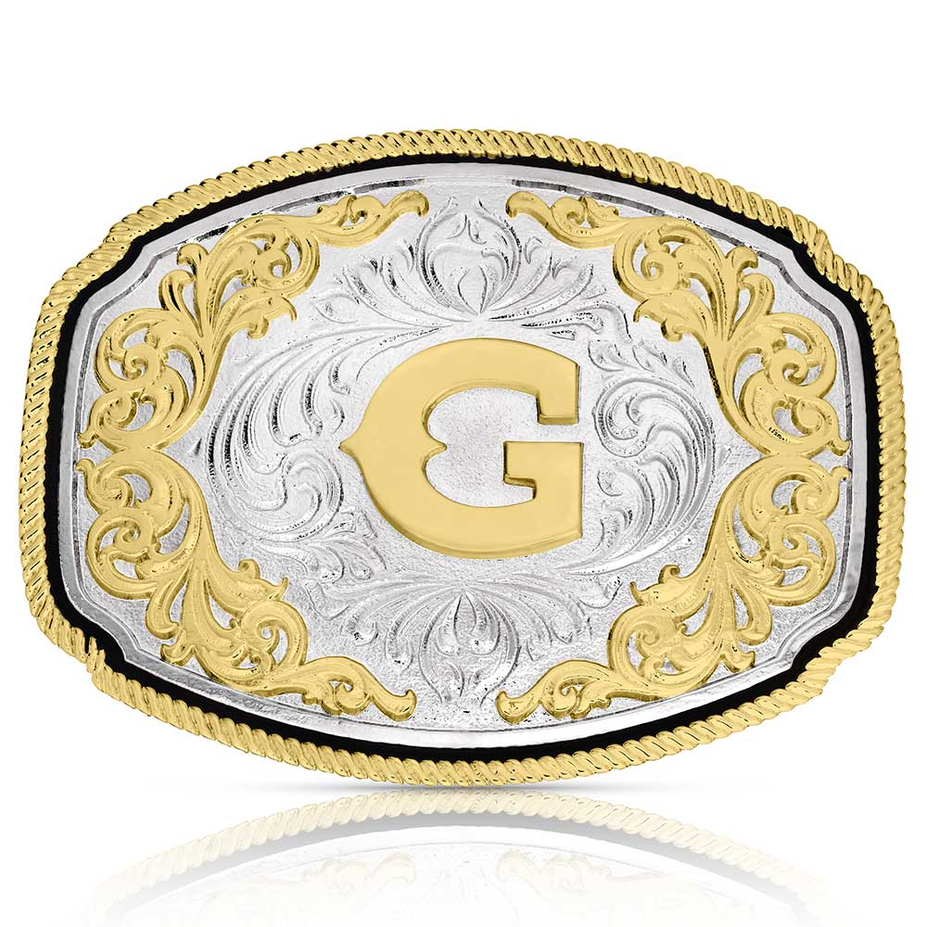 Western Initial Buckle - style G