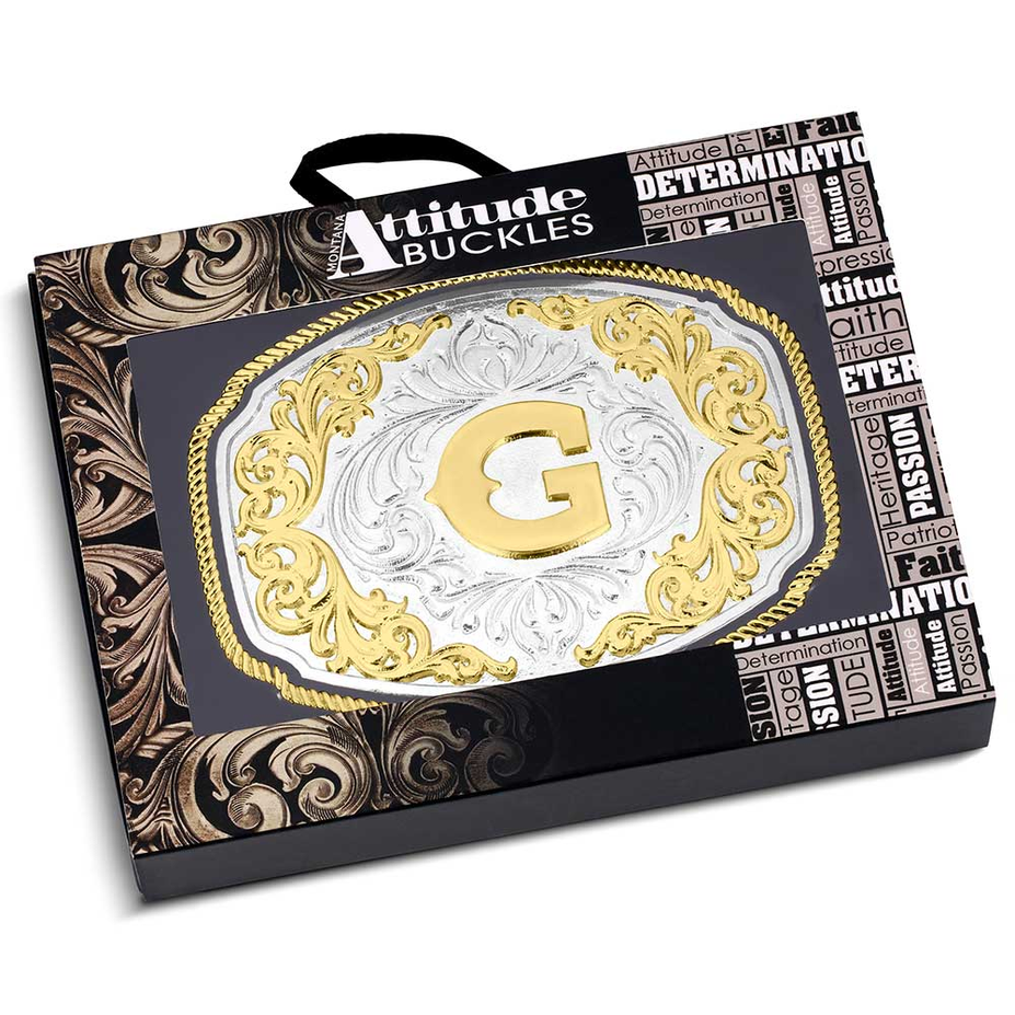 Western Initial Buckle - style G