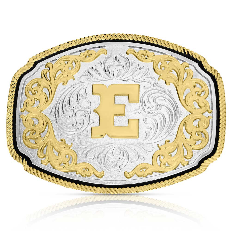 Western Initial Buckle - style E