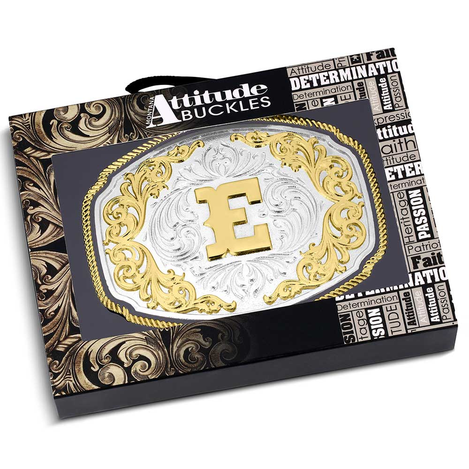 Western Initial Buckle - style E