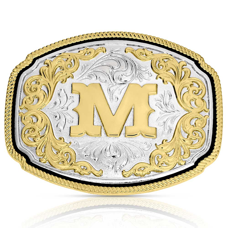 Western Initial Buckle - style M