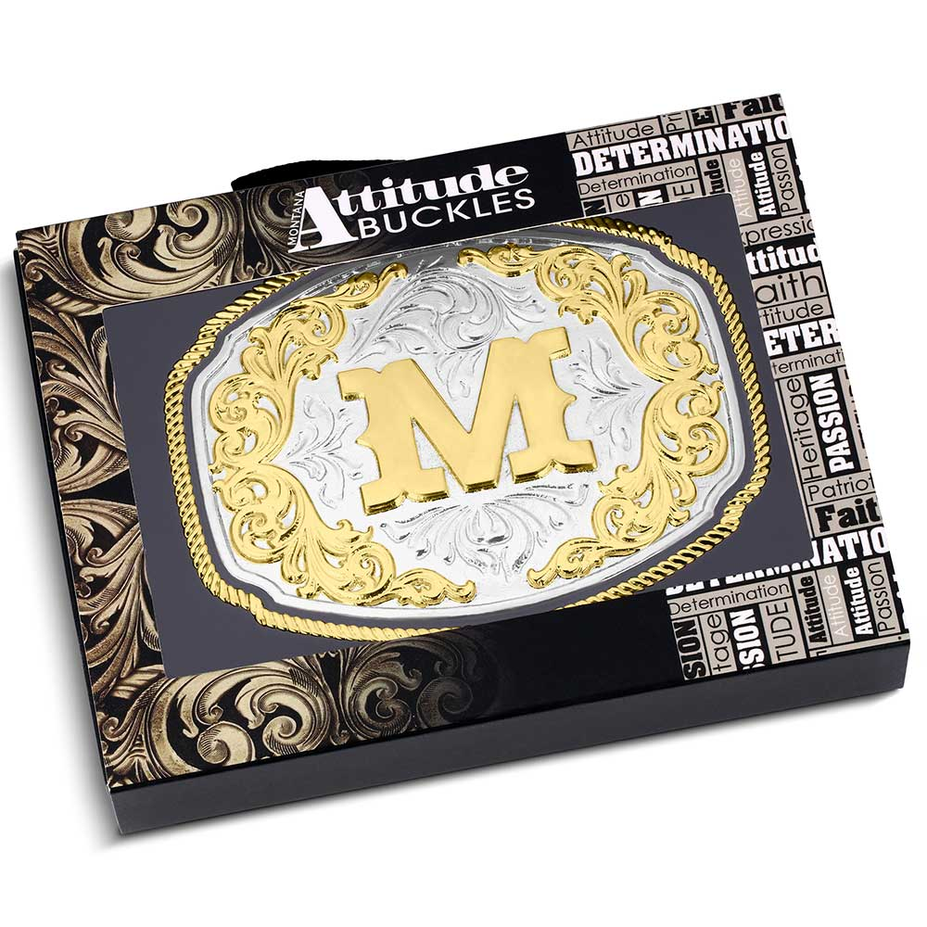 Western Initial Buckle - style M