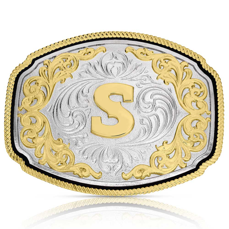 Western Initial Buckle - style S