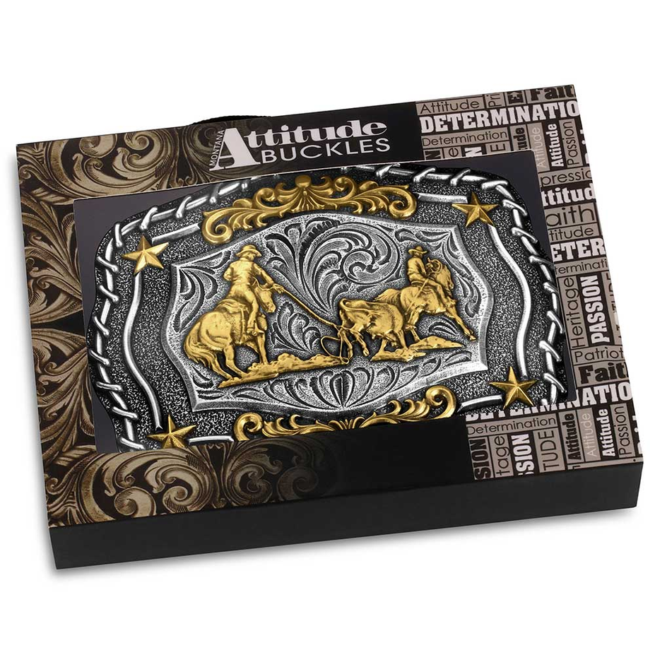 The Roundup Team Roper Buckle