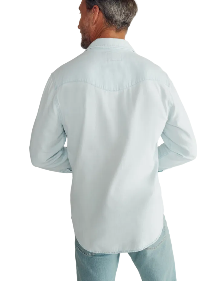 Men's Denim Long Sleeve Pearl Snap