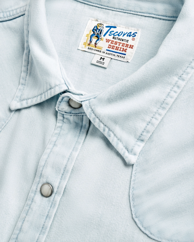 Men's Denim Long Sleeve Pearl Snap