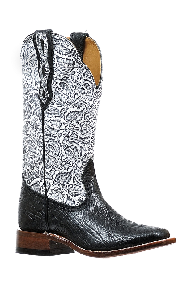 6295 Louisiana Daisy Black & White Boot