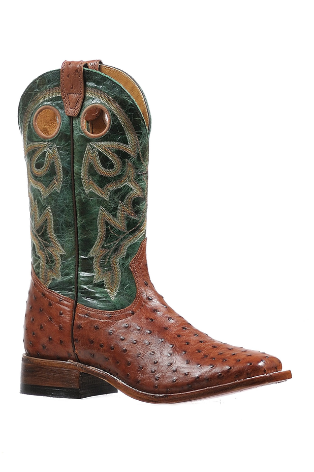 Men's Brandy Full Quill Ostrich Boot