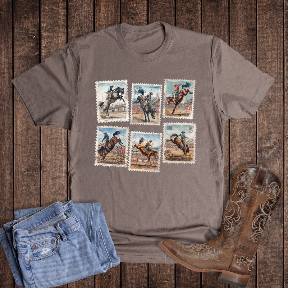 Buck Horse Stamps Tee