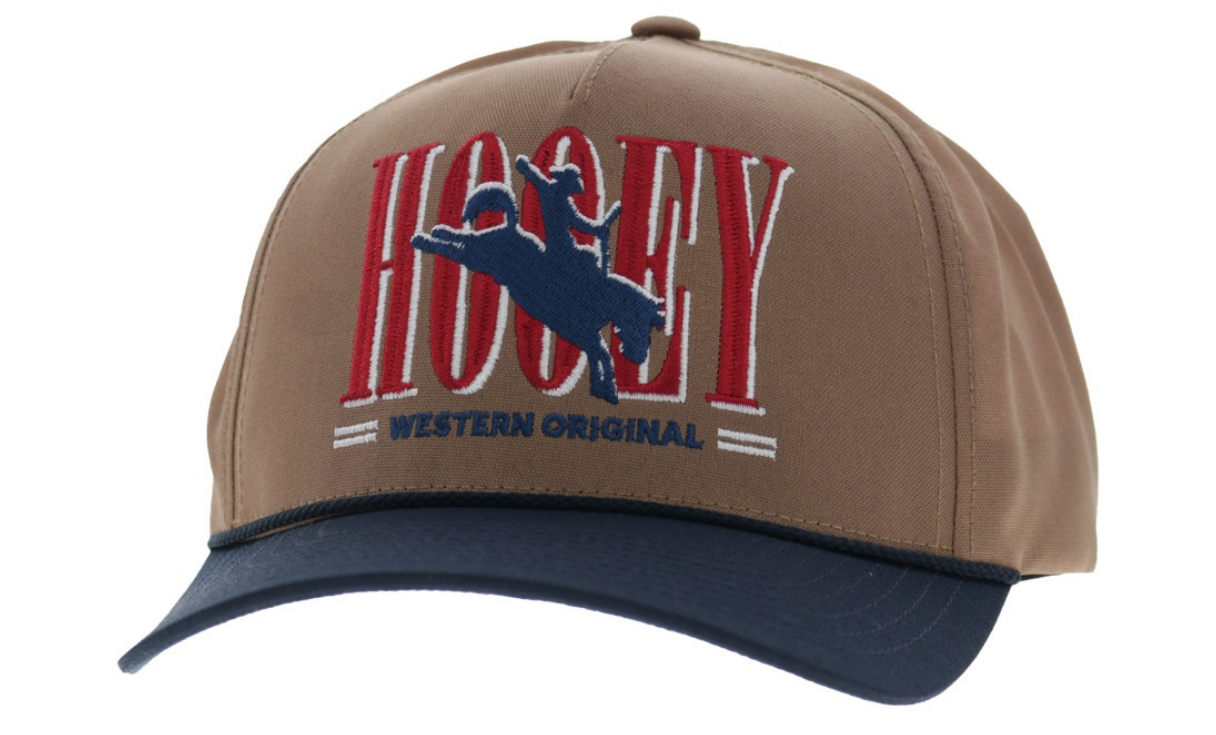 Hooey Wild Ride Tan 5-Panel Trucker Hat