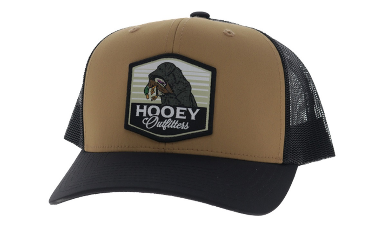 Hooey Toller Tan & Black Lab Dog Patch Trucker Hat