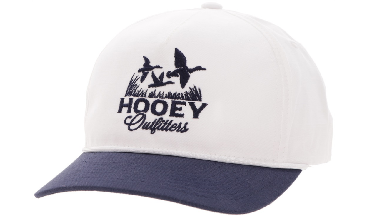 Hooey Decoy White & Navy 5-Panel Trucker Hat