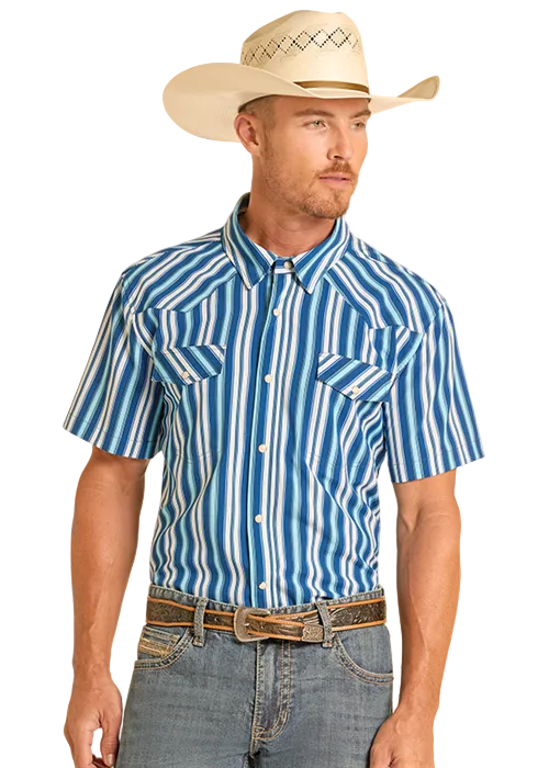 Men's Short Sleeve Western Snap Shirt