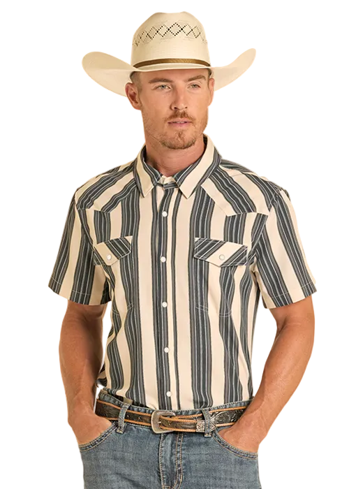 Men's Short Sleeve Western Snap Shirt