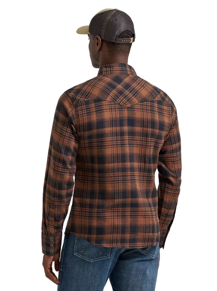 Retro® Men's Long Sleeve Flannel Western Snap Shirt