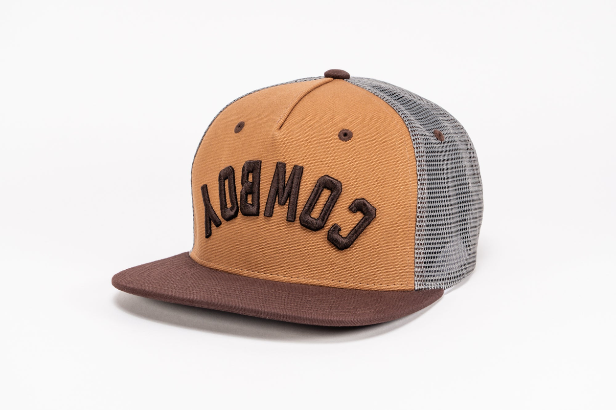 Flipped graphic on Canvas Cap