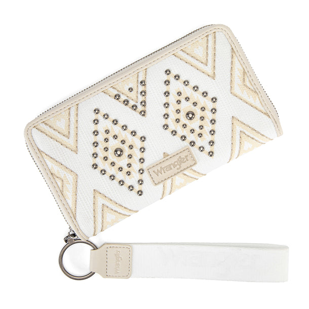 Aztec Studded Wristlet