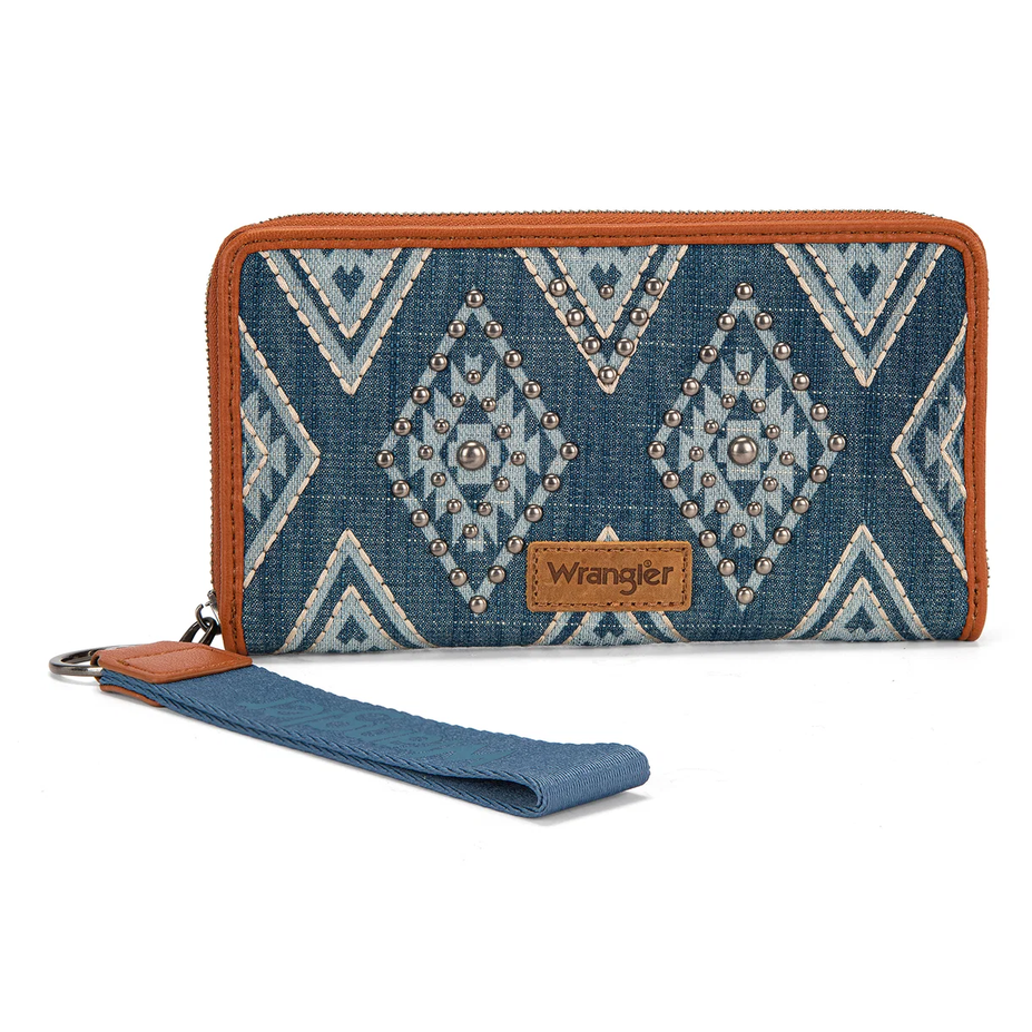 Aztec Studded Wristlet