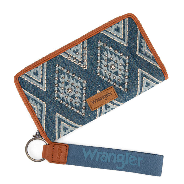 Aztec Studded Wristlet