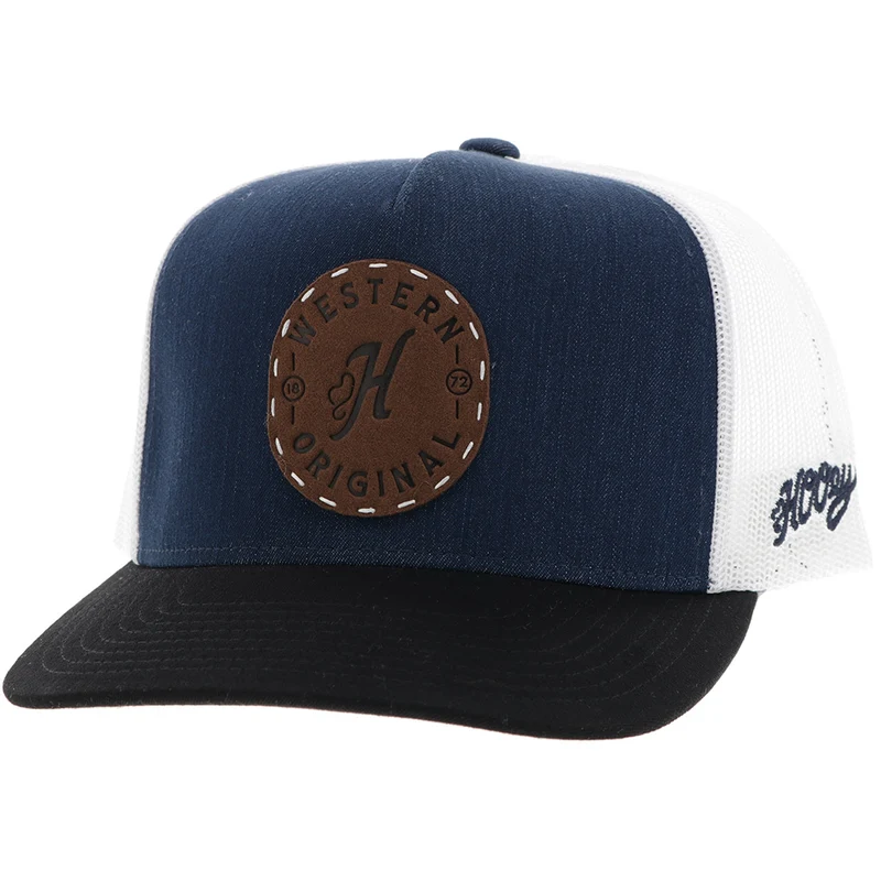 Spur Hat in Denim/White