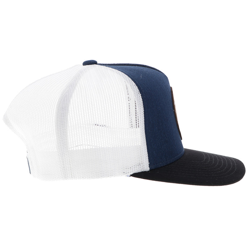 Spur Hat in Denim/White