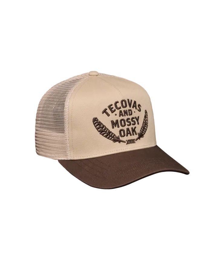 Tecovas x Mossy Oak Feather Logo Trucker