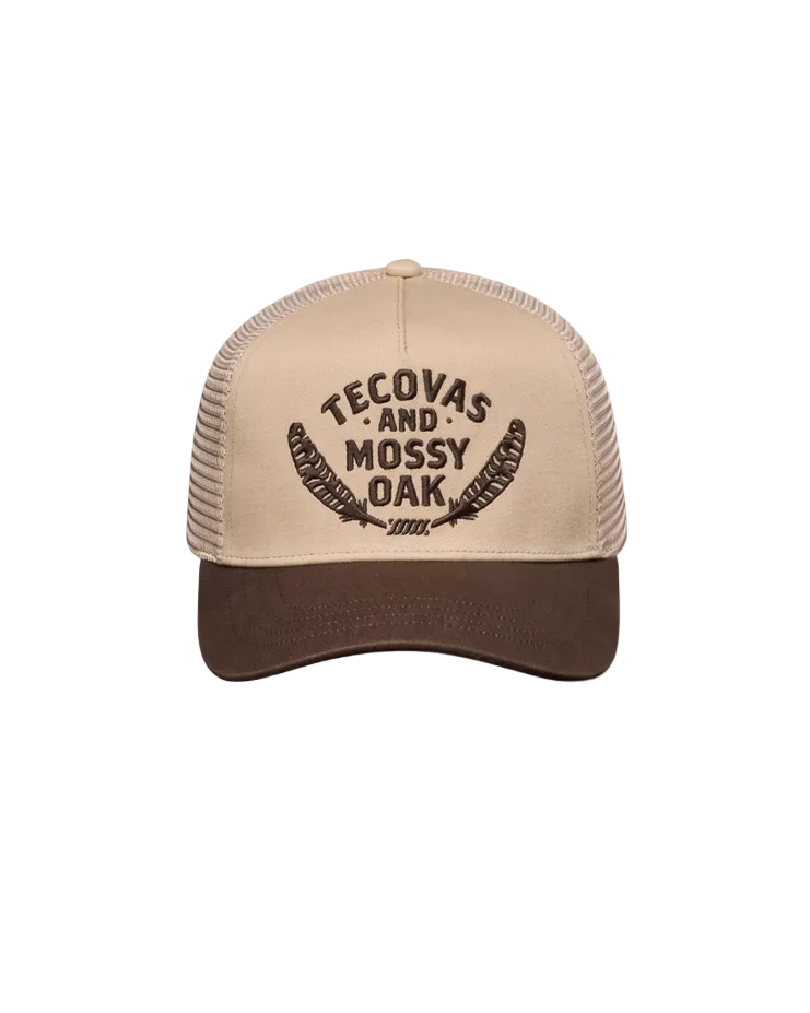 Tecovas x Mossy Oak Feather Logo Trucker