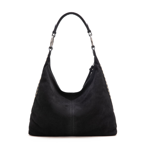 Wrangler Floral Tooled Hobo Bag – Black