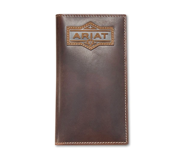 Ariat Rodeo Patch Brown Leather Wallet