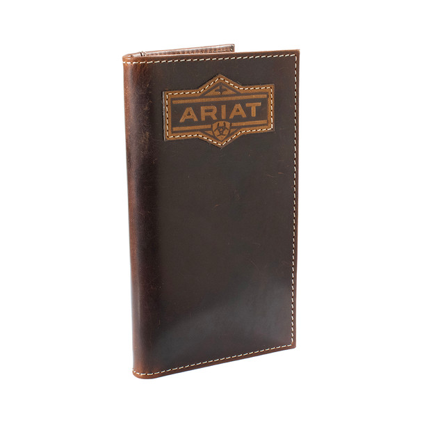 Ariat Rodeo Patch Brown Leather Wallet
