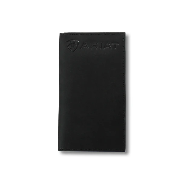 Ariat Mens Rodeo Wallet Embossed Logo Black